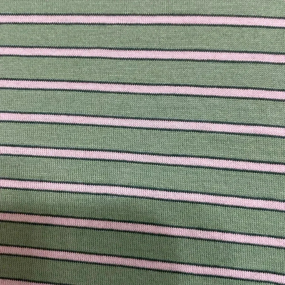 PETER MILLAR MENS SIZE LARGE‎ 100% COTTON POLO SHIRT LIGHT GREEN WHITE STRIPE - Picture 4 of 9
